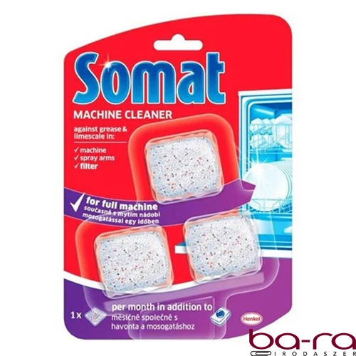Mosogatógép tisztító tabletta SOMAT 3x20 g