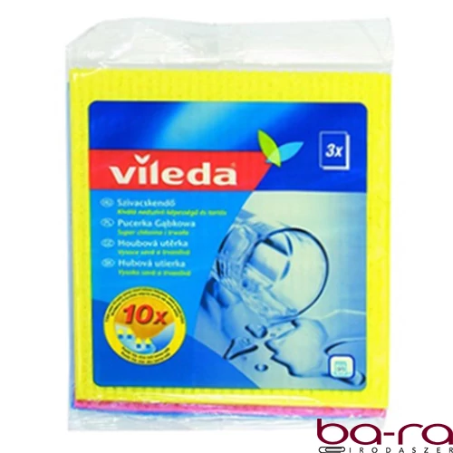 Szivacskendő VILEDA Classic szuper nedvszívó 18x20 cm 3 db