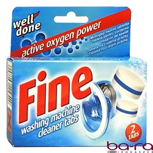 Mosógép tisztító tabletta WELL DONE Fine 2x40 g-os