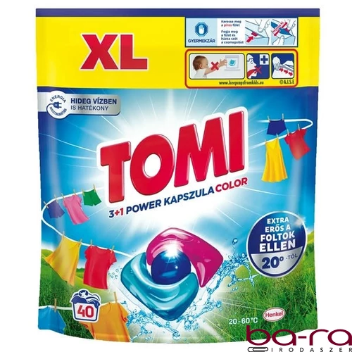 Mosókapszula TOMI Color 40 darabos