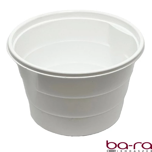 Levesestál műanyag 750 ml fehér 50 darabos 3185