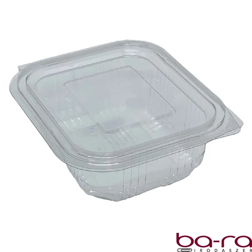 Műanyag salátás egybefedeles tál PET 250 ml  100 darabos