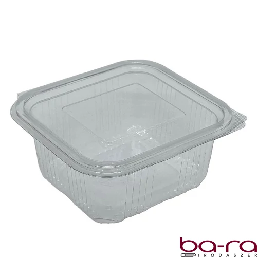 Műanyag salátás egybefedeles tál PET 500 ml 100 darabos