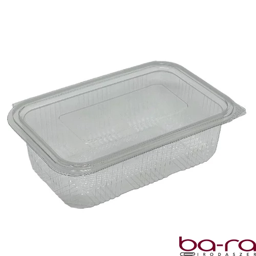 Műanyag salátás egybefedeles tál PET 750 ml 100 darabos
