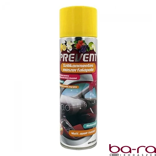 Műszerfalápoló PREVENT szilikonmentes citrom 500 ml