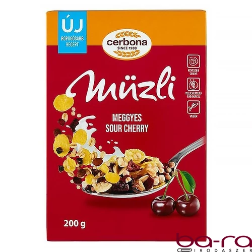 Müzli CERBONA meggyes dobozos 200 g