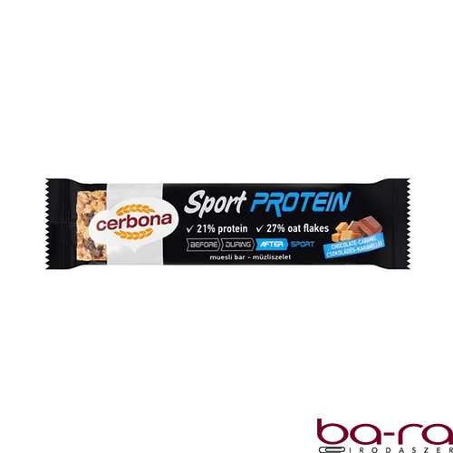 Müzliszelet CERBONA Protein csokoládés-karamellás 35 g