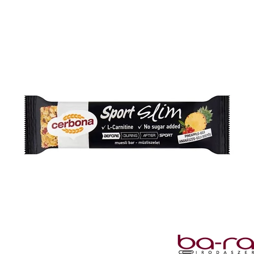 Müzliszelet CERBONA Slim ananászos-goji bogyós 35 g