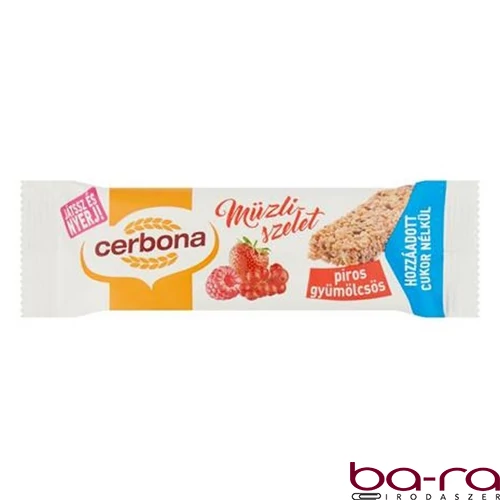 Müzliszelet CERBONA gyümölcsös 20 g