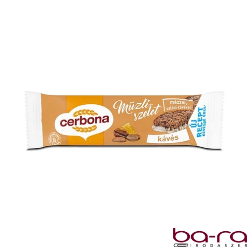 Müzliszelet CERBONA kávés 20 g