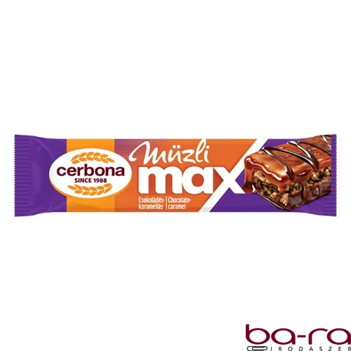 Müzliszelet CERBONA MAX csokis - sós karamella 30 g