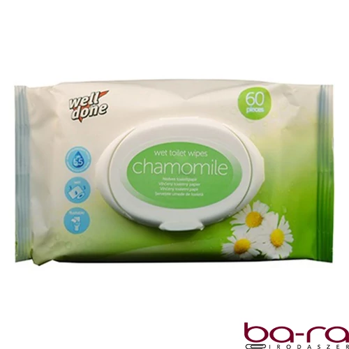 Nedves toalettpapír WELL DONE Chamomile 60 darabos