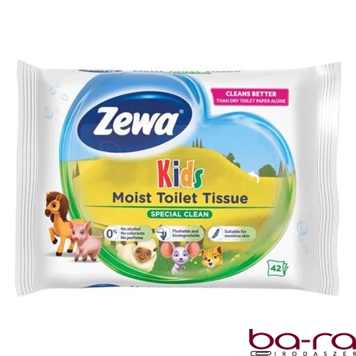 Nedves toalettpapír ZEWA Kids 42 darabos