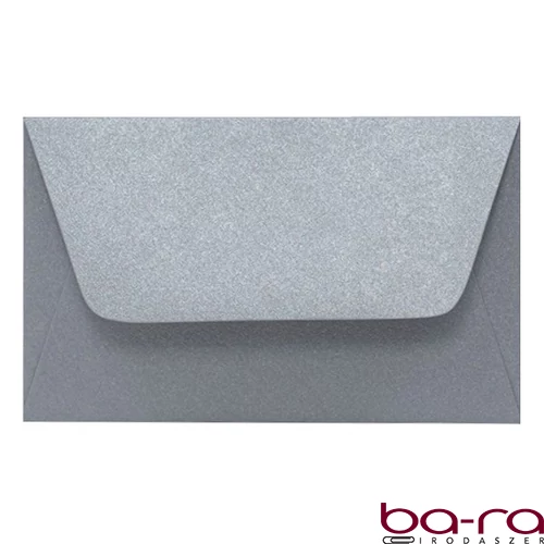 Névjegyboríték színes KASKAD enyvezett 70x105 mm 52 ezüst metál 120 g 25 darabos