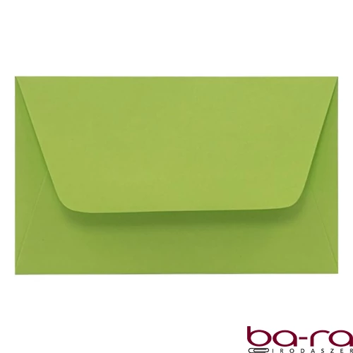 Névjegyboríték színes KASKAD enyvezett 70x105mm 66 lime zöld 50 darabos