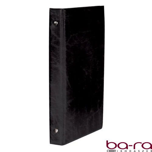 Névjegytartó ELEGANT pvc borítású karton 80 darabos fekete