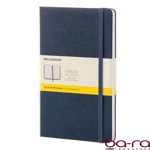 Notesz kockás MOLESKINE QP061B20 "L" keményfedeles zafírkék