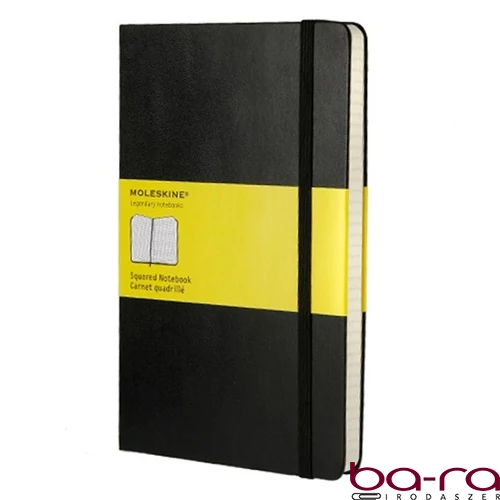 Notesz kockás MOLESKINE QP061 "L" keményfedeles fekete