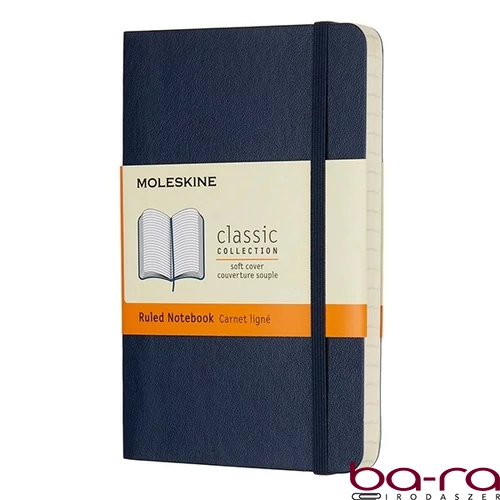 Notesz vonalas MOLESKINE QP611B20 "P" puhafedeles zafirkék