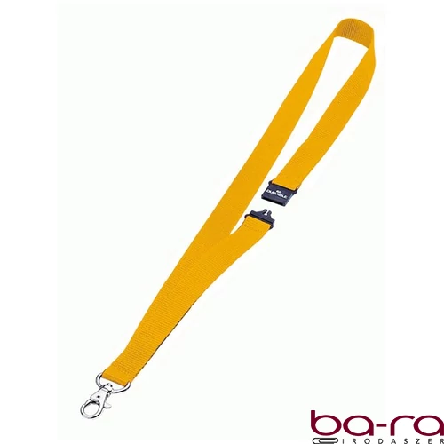 Nyakpánt DURABLE biztonsági zárral 20 mm sárga