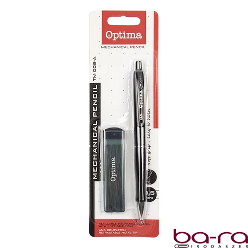 Nyomósirón OPTIMA 0,5mm fekete + grafitbél 0,5mm HB