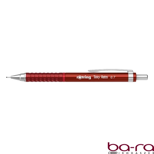 Nyomósirón ROTRING TIKKY Retro 0,7 mm piros