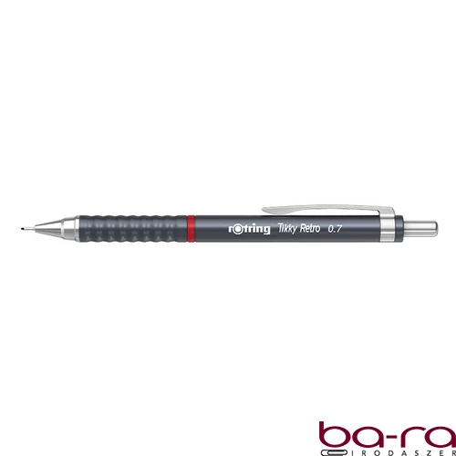 Nyomósirón ROTRING TIKKY Retro 0,7 mm szürke