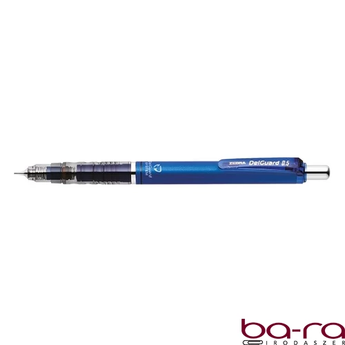 Nyomósirón ZEBRA DelGuard 0,5 mm kék