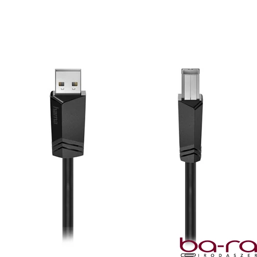 Nyomtató kábel HAMA USB-A/USB-B 1,5m fekete