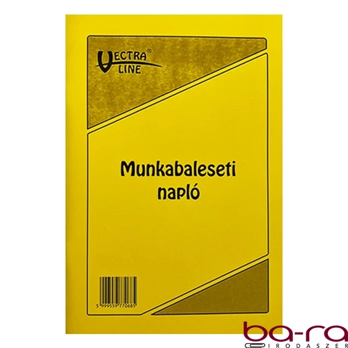 Nyomtatvány munkabaleseti napló VECTRALINE A/5 álló