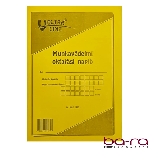 Nyomtatvány munkavédelmi oktatási napló VECTRALINE