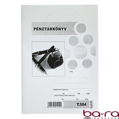Nyomtatvány pénztárkönyv A/4 50 lapos