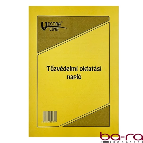 Nyomtatvány tűzvédelmi oktatási napló VECTRALINE