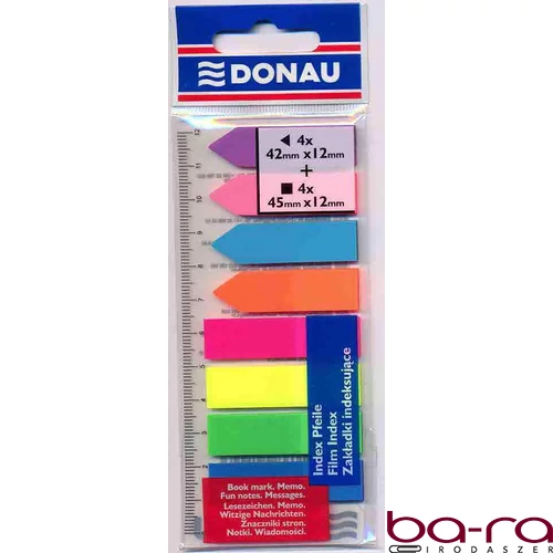 Oldaljelölő DONAU 42x12mm + 45x12mm 2x4 szín