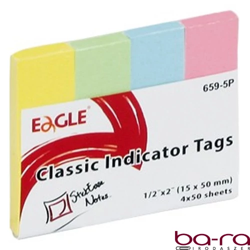 Oldaljelölő EAGLE 659-5P papír pasztell 4 szín
