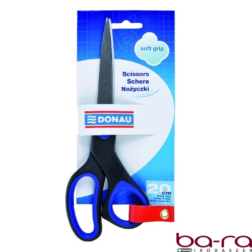 Olló irodai DONAU Soft Grip 20 cm kék