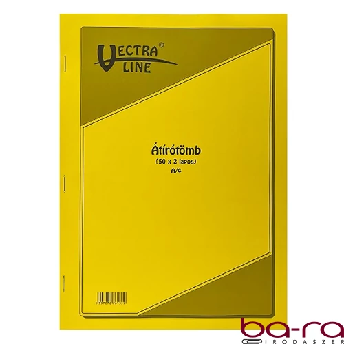 Önátírótömb VECTRALINE A/4 50x2 példány