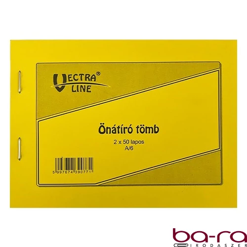 Önátírótömb VECTRALINE A/6 50x2 példány