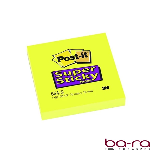 Öntapadós jegyzettömb 3M Post-it 76x76mm Super Sticky 12x90 lap