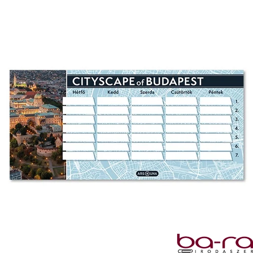 Órarend ARS UNA egylapos kétoldalas Cityscape