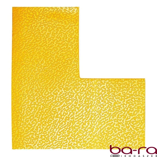 Padlójelölő L alakzat DURABLE öntapadós 100x100 mm sárga 10 darabos