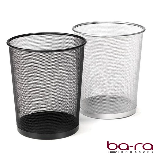 Papírkosár fémhálós OPTIMA ezüst 20L