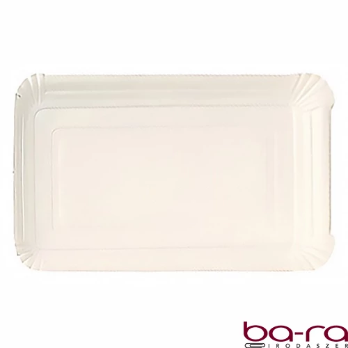 Papírtálca szögletes eldobható 130x205 250 darabos