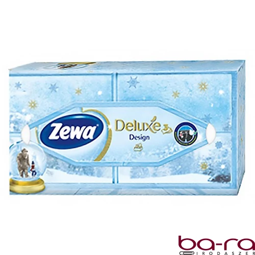 Papírzsebkendő ZEWA Deluxe 3 rétegű  90 darabos dobozos
