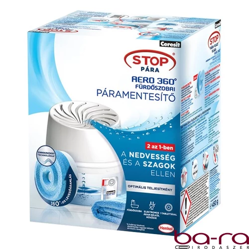 Páramentesítő készülék CERESIT STOP PÁRA Aero360 fürdőszobai + 1x450 g tabletta