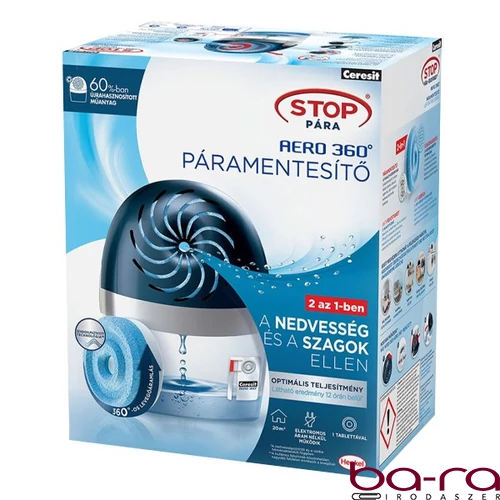 Páramentesítő készülék CERESIT STOP PÁRA Aero360 kék + 1x450 g tabletta