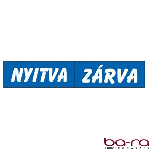 Piktogram Nyitva-zárva (kétold. tábla) kék