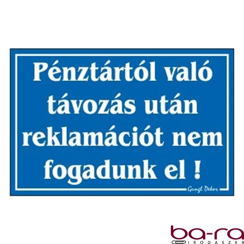 Piktogram Pénztártól való távozás után… fehér