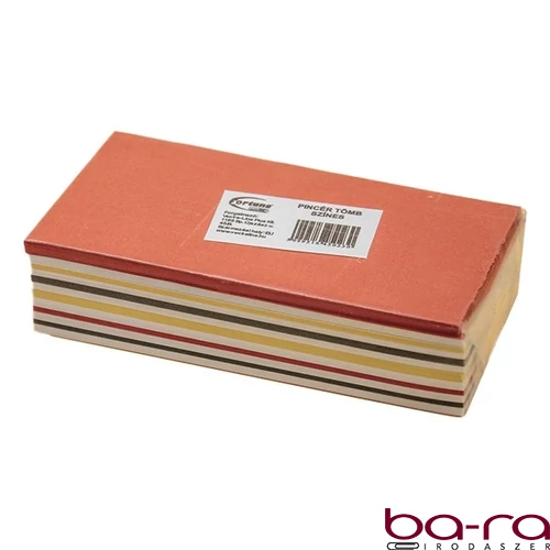 Pincérblokk színes FORTUNA 6,5x13 cm ragasztott