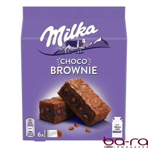 Piskóta MILKA Choco Brownie 6 darabos 150 g